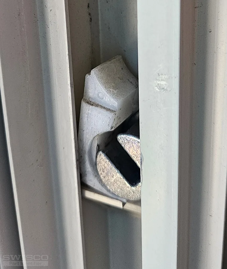 broken part on righ side of window